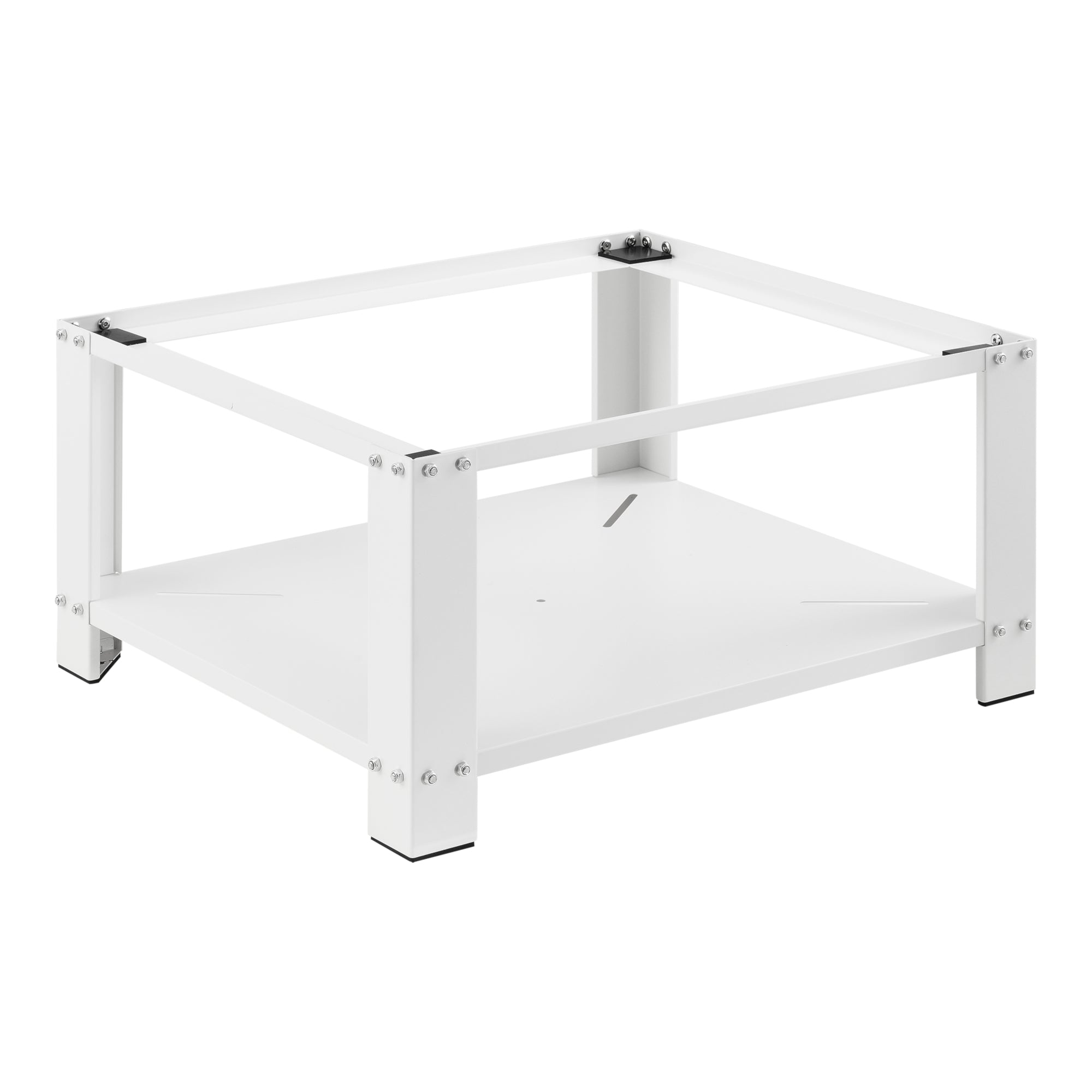 Supporto per Lavatrice in Acciaio con Ripiano 63 x 54 x 31 cm Carico max. 150 kg - Bianco [en.casa]