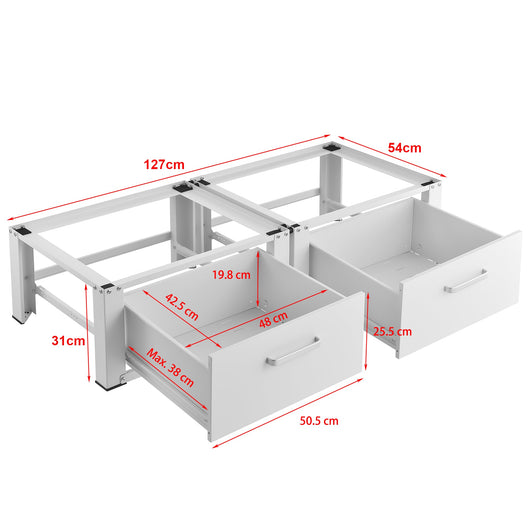 Base doppia con cassetto per lavasciuga 127 x 54 x 31 cm 03_0006464