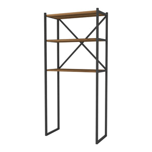 Sovrastruttura per Lavatrice Askersund Scaffale da Bagno con 3 Ripiani - Effetto Noce [en.casa]