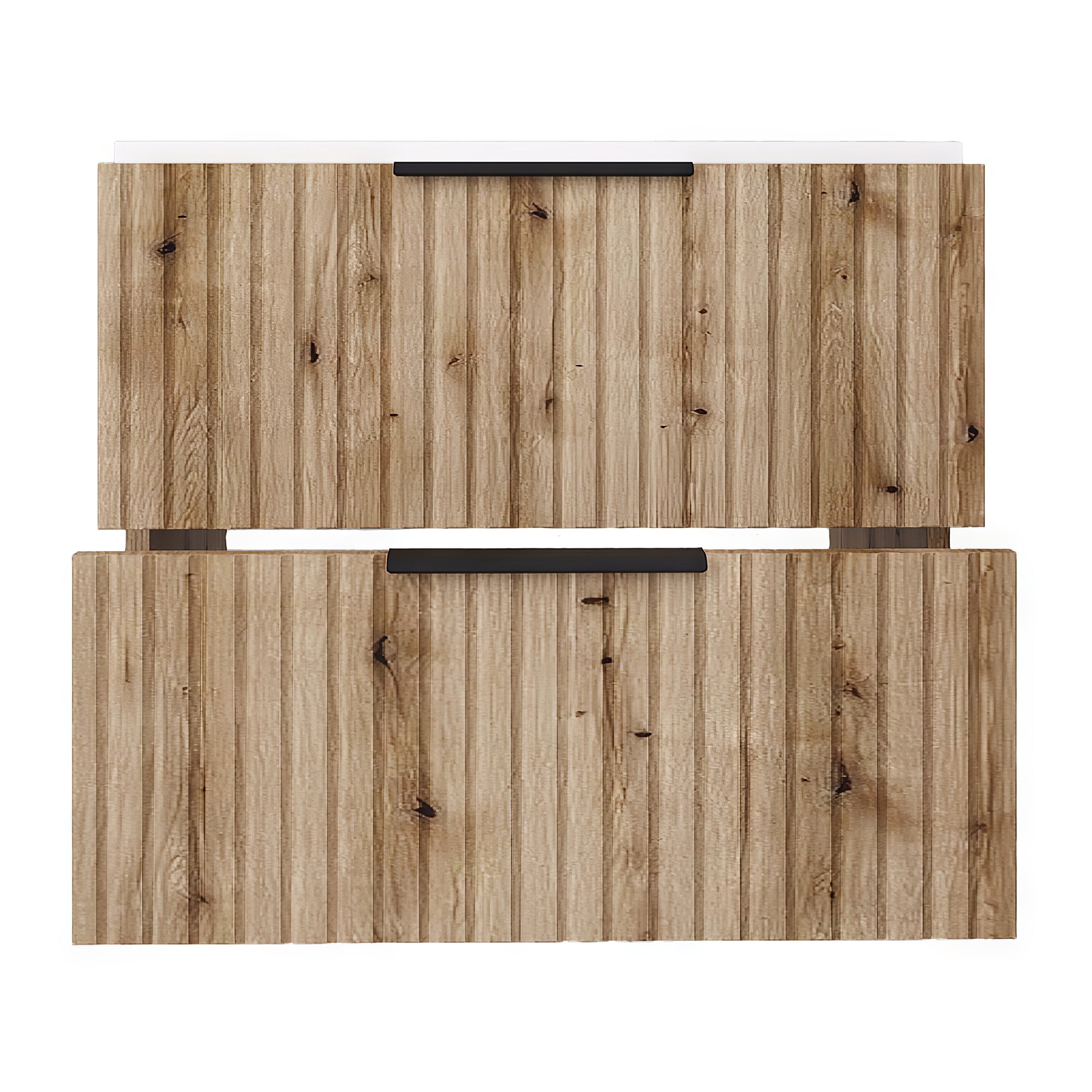 Mobile Sottolavabo Veppenssan con Lavabo e 2 Cassetti 61x47x52 cm - Effetto Rovere [en.casa]