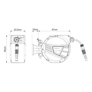 Avvolgitubo da Parete Amersfoort con Tubo di Irrigazione da 30 m pro.tec