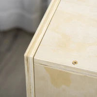 Box Pliometrico per Allenamento, 40,5/35,5/30,5 cm, Legno Naturale