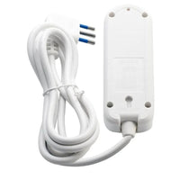 Multipresa 2 prese bipasso 10/16a universale shuko spina angolo 10a 1,5 metri