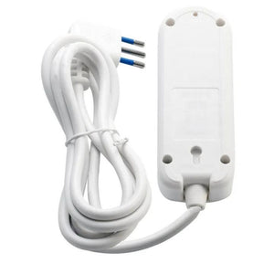 Multipresa 2 prese bipasso 10/16a universale shuko spina angolo 10a 1,5 metri