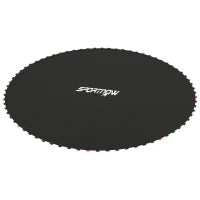 Tappeto Elastico di Ricambio per Trampolino da 3m con 8 Cuciture e Rivestimento Anti UV, Nero