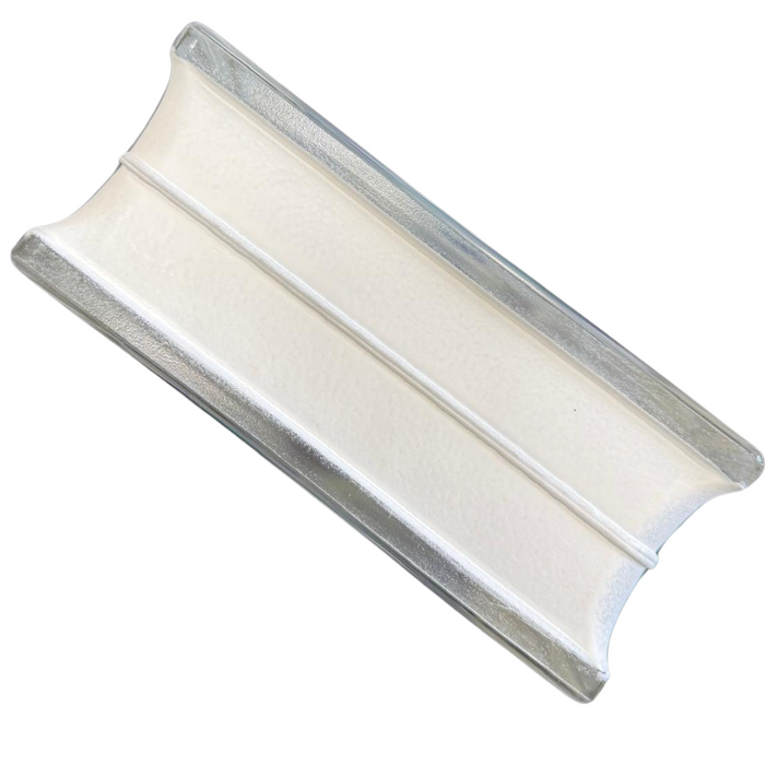 Vetromattone ondulato modello agua perlato 190 x 190 x 80 mm confezione 6 pezzi