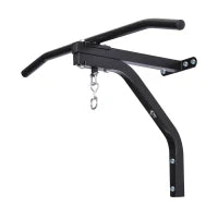 Staffa di supporto per sacco da boxe con barra per trazioni, 93x47x51cm, Nero