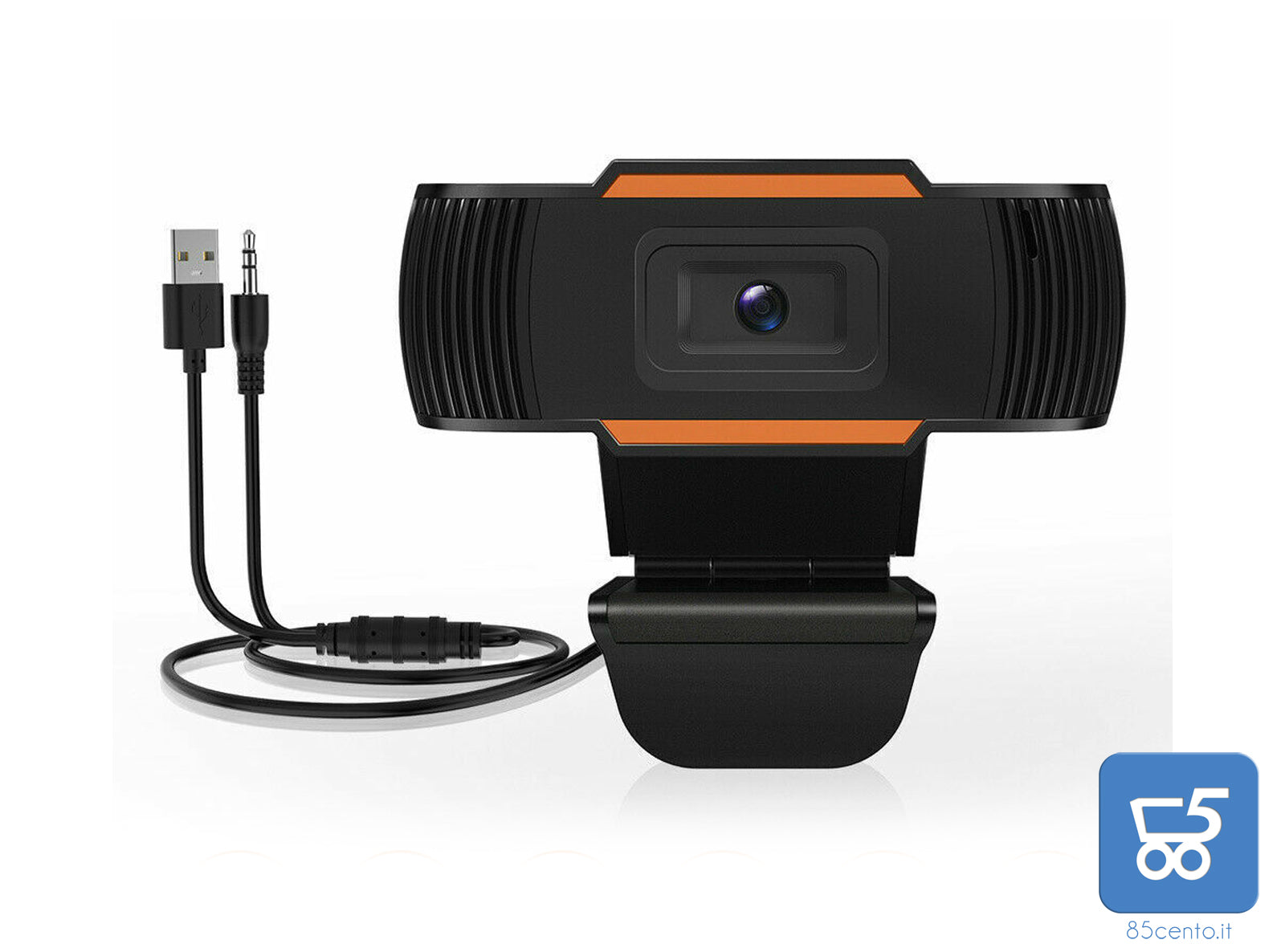 Webcam USB per PC Smart TV Con Audio Integrato Jack 3,5" 1280x720 25 FPS