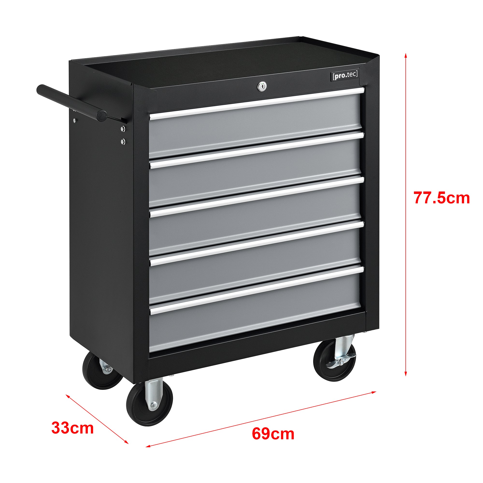 Carrello da Officina Portautensili a 5 Cassetti [pro.tec]