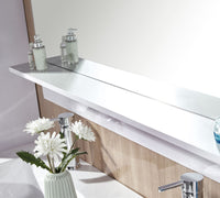 Mobile bagno bianco 120 cm con Colonne e Lavabi inclusi - White Elegance