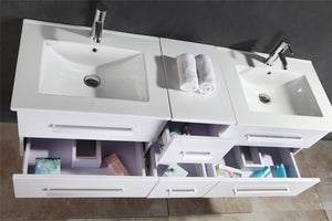 Mobile Bagno Bianco 150 cm Lavabo Incluso – White Rome