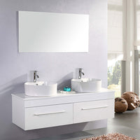 Mobile Bagno Bianco 150 cm Lavabo Incluso – White Cardellino
