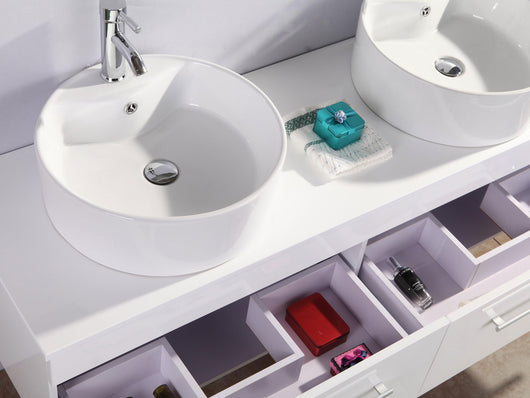 Mobile Bagno Bianco 150 cm Lavabo Incluso – White Cardellino