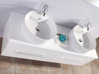Mobile Bagno Bianco 150 cm Lavabo Incluso – White Cardellino