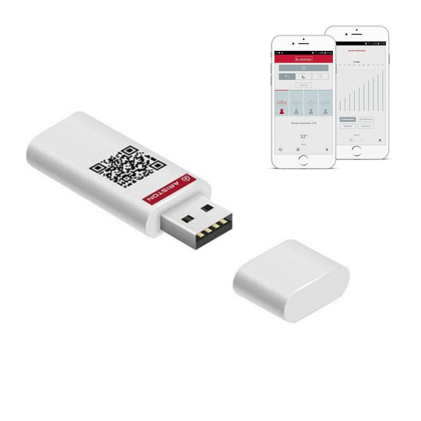 Smart Key Ariston Controllo Interfaccia Wi-Fi per Climatizzatori ALYS e PRIOS 3381359