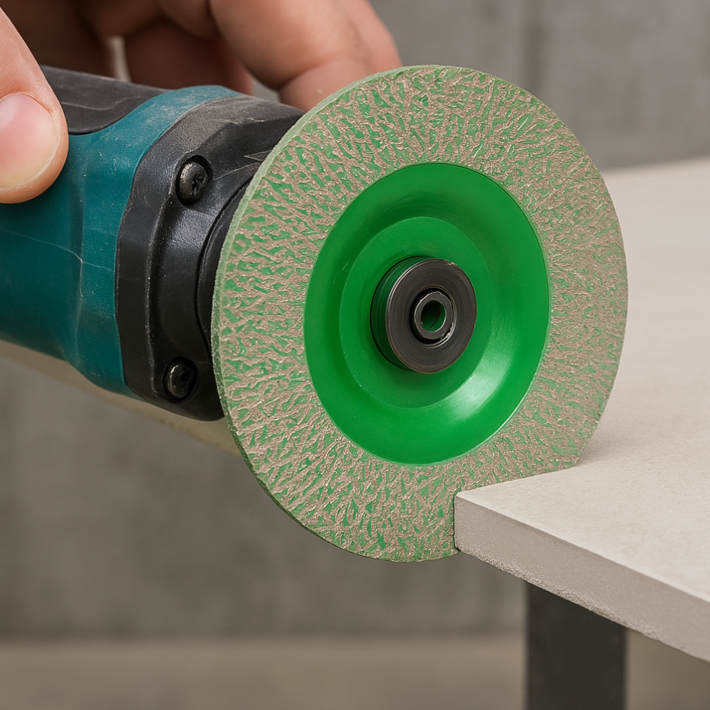 Disco diamantato lamellare diametro 115mm sgrossatura bordi piastrelle *** formato grana 60gr., confezione 1