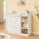 Cassettiera Beldinupp con Piano Fasciatoio Rimovibile 93 x 110 x 55 cm - Bianco [en.casa]
