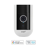 OMAJIN by Netatmo, Videocamera di Sorveglianza Esterna e Interna wireless 2K, visione 140¬∞, IP65, SD/Cloud 64 GB, rilevamento movimenti/persone, batteria 9600mAh, audio bidirezionale, OWC-01