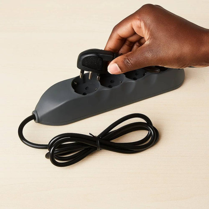 Bticino multipresa poker 3680g antracite 4 prese 16a con cavo e spina