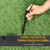 Babbo Natale Gonfiabile su Motoslitta 160cm con Luci LED Integrate, Decorazione Natalizia da Esterno, Verde e Rosso