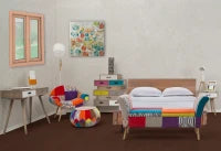 Piatto Porcellana Flower Bianco Ø Cm 33X2.5