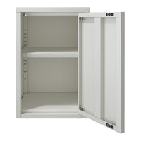 Armadietto a Parete Burlöv con Anta in Acciaio 50 x 33 x 35 cm - Bianco [en.casa]