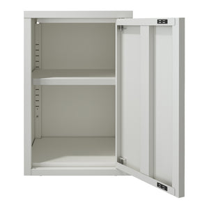 Armadietto a Parete Burlöv con Anta in Acciaio 50 x 33 x 35 cm - Bianco [en.casa]