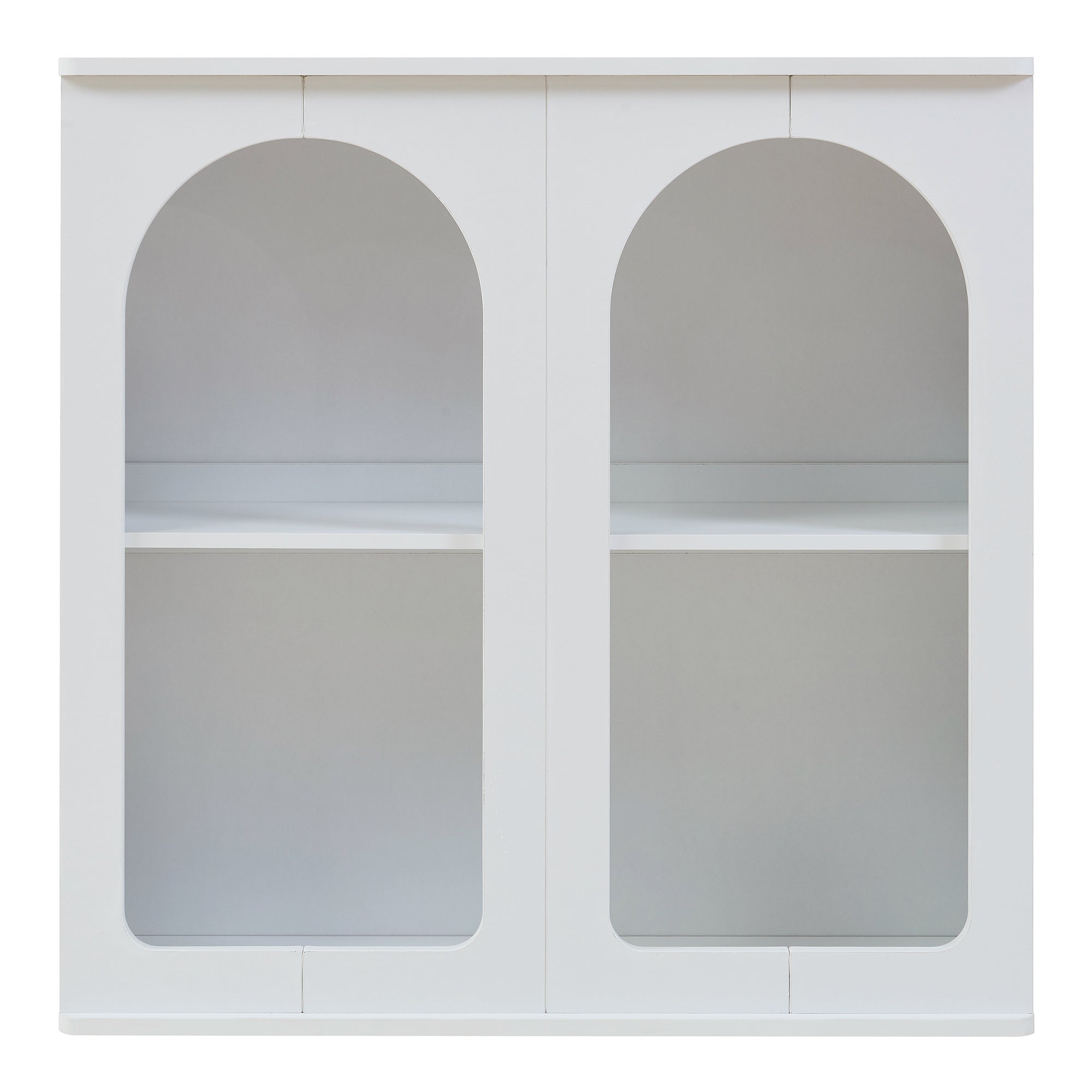 Credenza Trorhun Mobile Contenitore con Ripiano 80x30x80 cm - Bianco [en.casa]