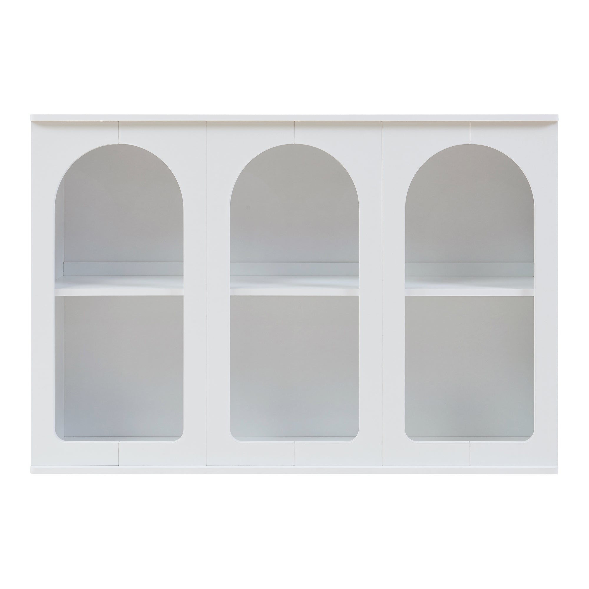 Credenza Trorhun Mobile Contenitore con Ripiano 120x30x80 cm - Bianco [en.casa]