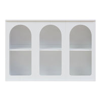 Credenza Trorhun Mobile Contenitore con Ripiano 120x30x80 cm - Bianco [en.casa]