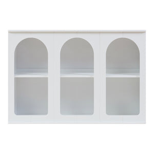 Credenza Trorhun Mobile Contenitore con Ripiano 120x30x80 cm - Bianco [en.casa]