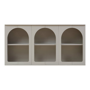 Credenza Trorhun Mobile Contenitore con Ripiano 160x30x80 cm - Grigio [en.casa]
