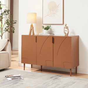 Credenza Bassa Starvili con 3 Ante Madia Moderna 75x115x38 cm color Ruggine [en.casa]