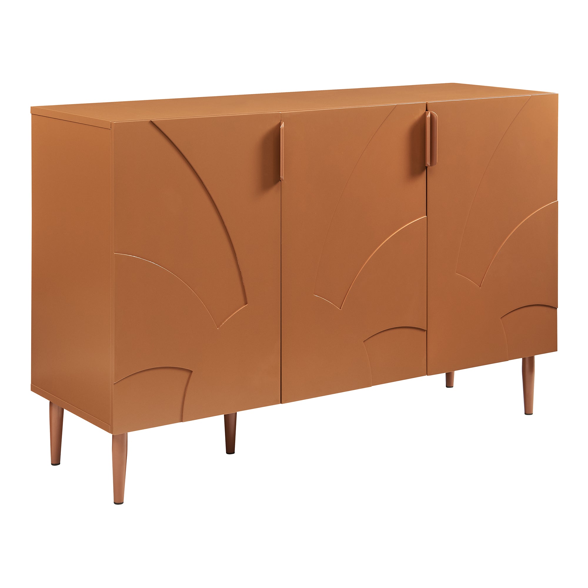 Credenza Bassa Starvili con 3 Ante Madia Moderna 75x115x38 cm color Ruggine [en.casa]