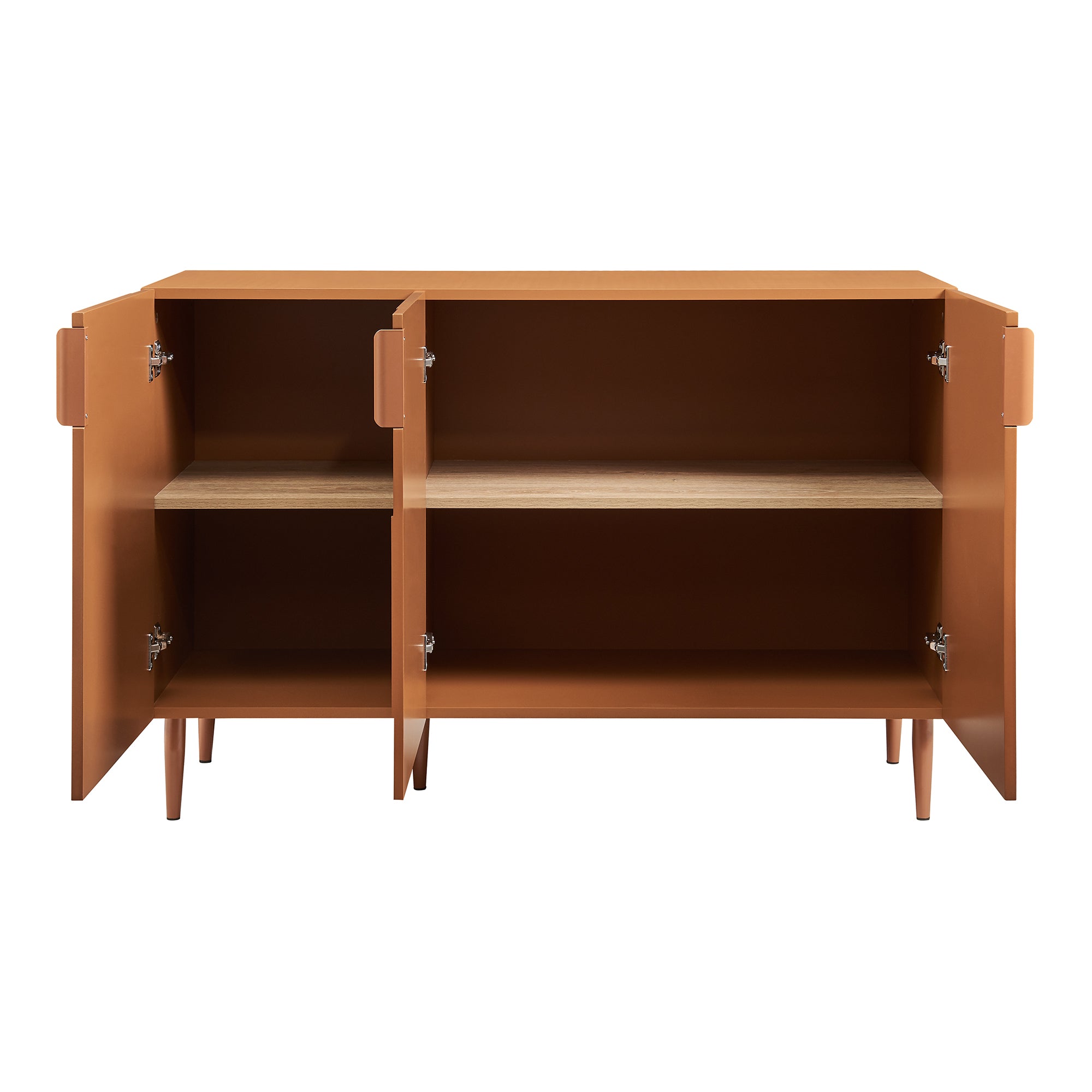 Credenza Bassa Starvili con 3 Ante Madia Moderna 75x115x38 cm color Ruggine [en.casa]