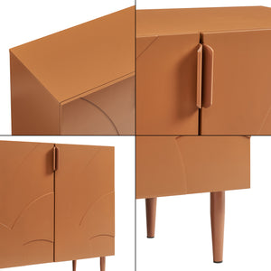 Credenza Bassa Starvili con 3 Ante Madia Moderna 75x115x38 cm color Ruggine [en.casa]