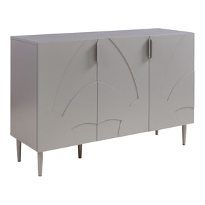 Credenza Bassa Starvili con 3 Ante Madia Moderna 75x115x38 cm Grigio [en.casa]