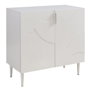 Credenza Bassa Starvili con 2 Ante Madia Moderna 75x76x38 cm Beige [en.casa]