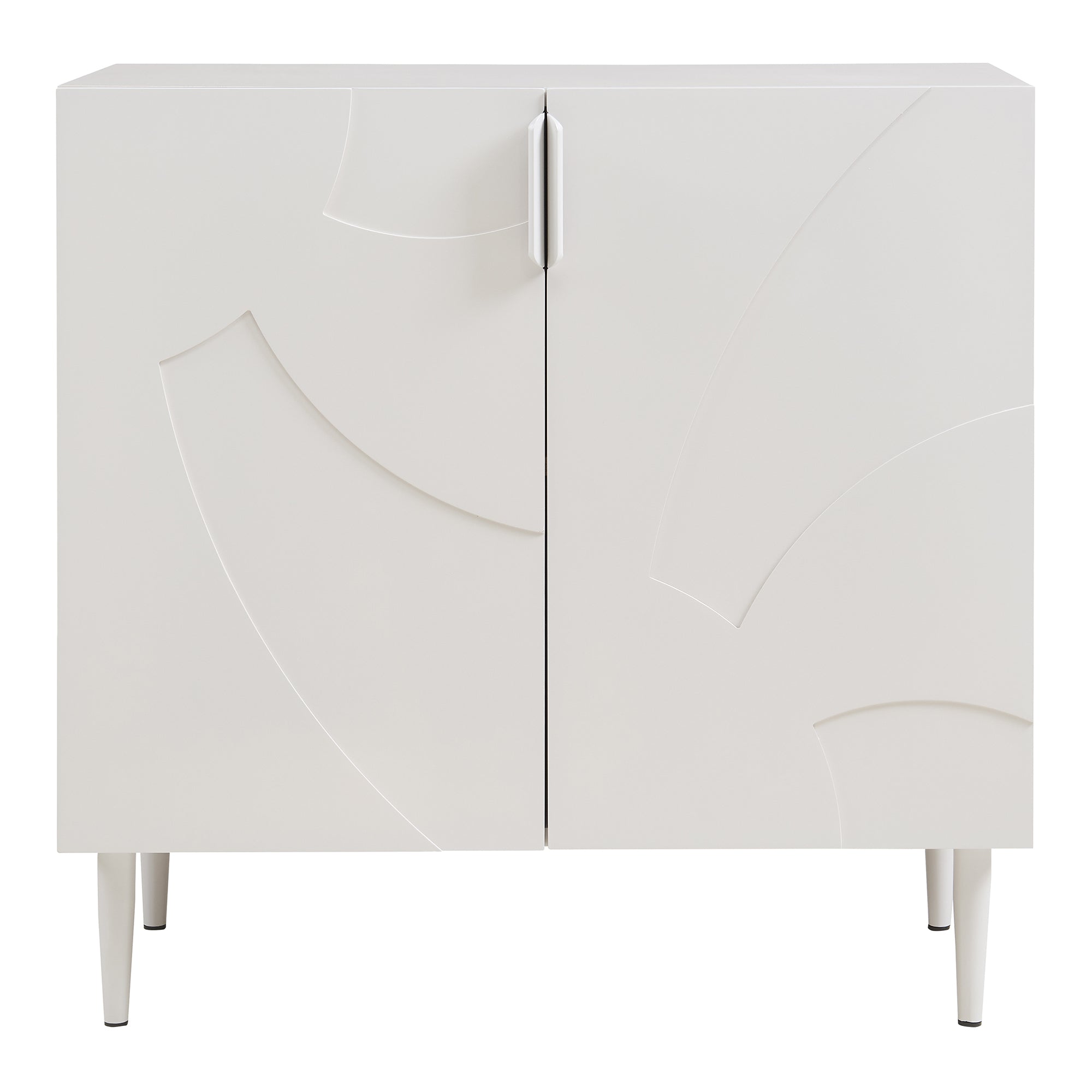Credenza Bassa Starvili con 2 Ante Madia Moderna 75x76x38 cm Beige [en.casa]