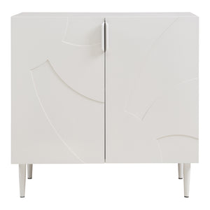 Credenza Bassa Starvili con 2 Ante Madia Moderna 75x76x38 cm Beige [en.casa]
