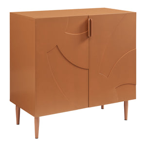 Credenza Bassa Starvili con 2 Ante Madia Moderna 75x76x38 cm color Ruggine [en.casa]