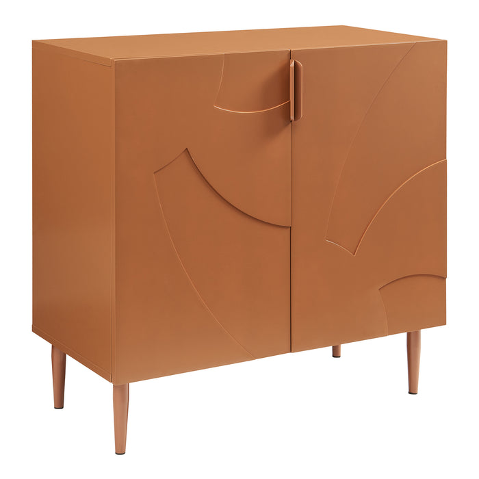 Credenza Bassa Starvili con 2 Ante Madia Moderna 75x76x38 cm color Ruggine [en.casa]