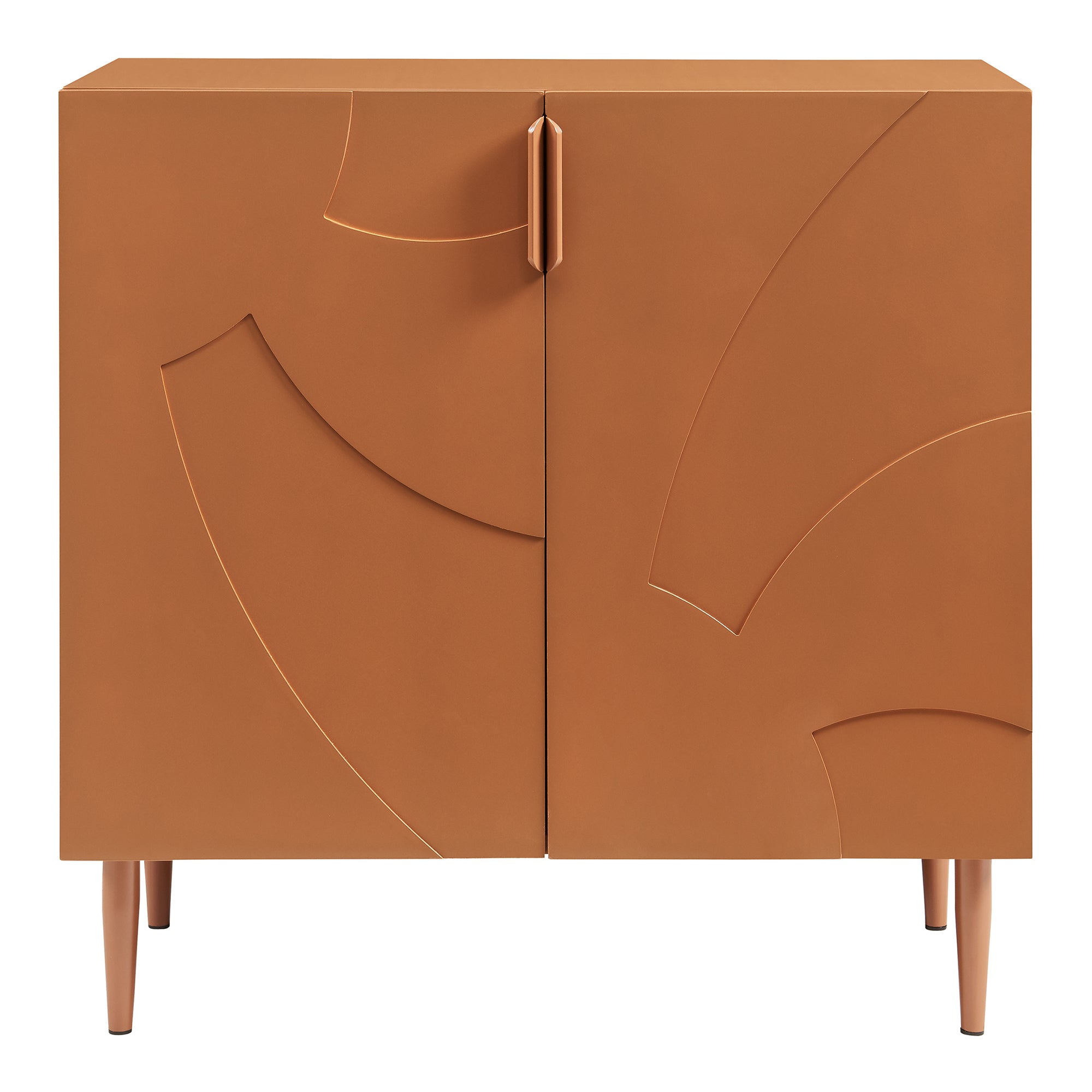 Credenza Bassa Starvili con 2 Ante Madia Moderna 75x76x38 cm color Ruggine [en.casa]