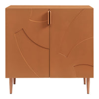 Credenza Bassa Starvili con 2 Ante Madia Moderna 75x76x38 cm color Ruggine [en.casa]