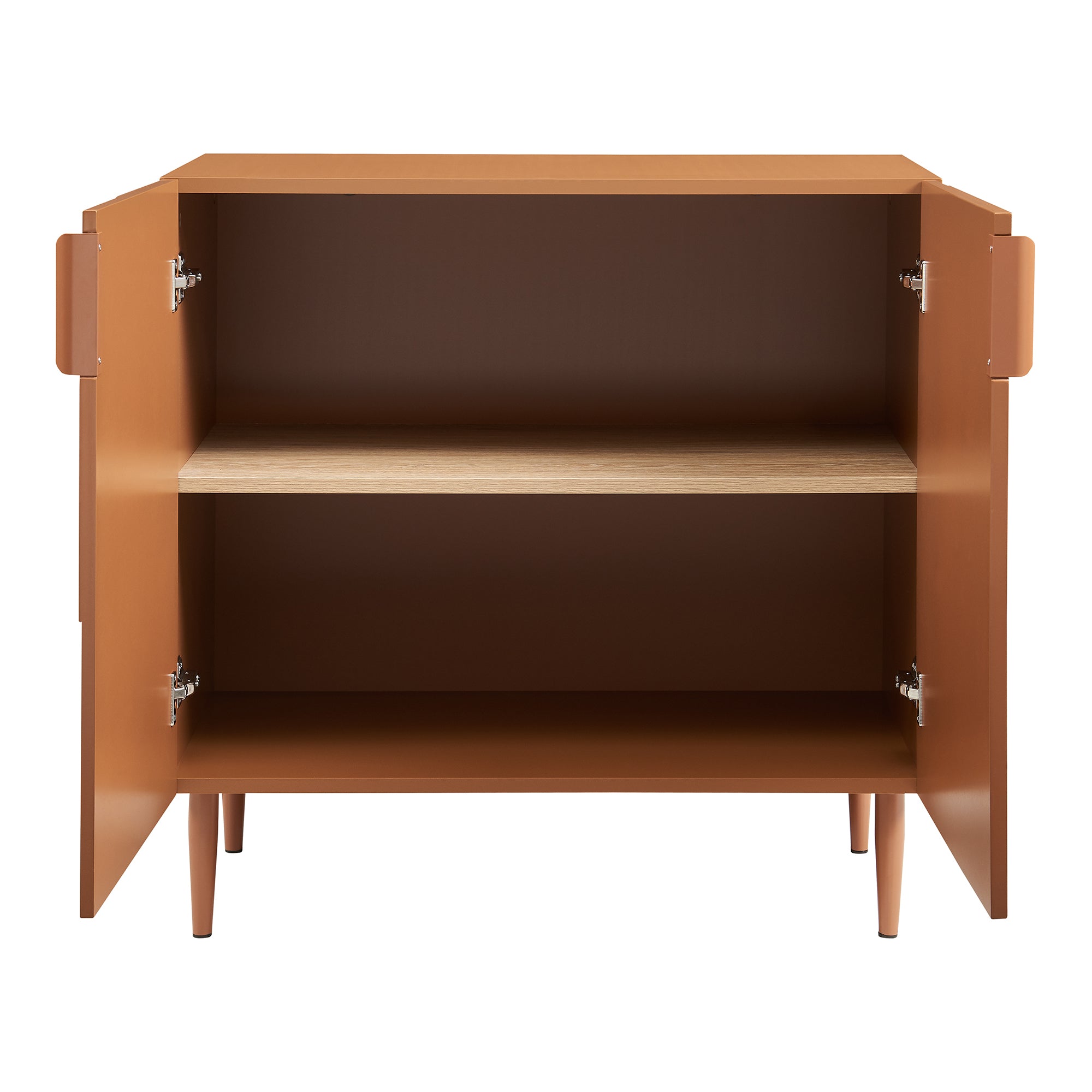 Credenza Bassa Starvili con 2 Ante Madia Moderna 75x76x38 cm color Ruggine [en.casa]