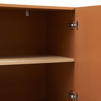 Credenza Bassa Starvili con 2 Ante Madia Moderna 75x76x38 cm color Ruggine [en.casa]