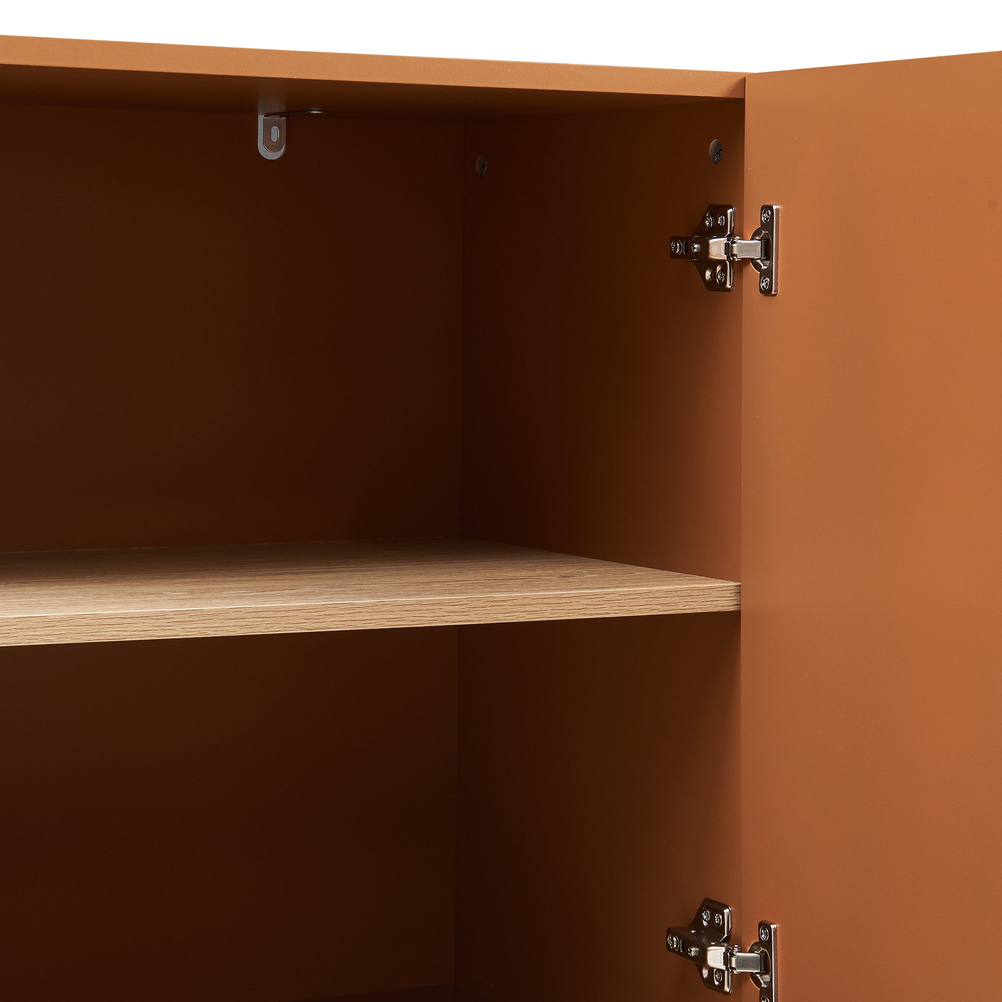 Credenza Bassa Starvili con 2 Ante Madia Moderna 75x76x38 cm color Ruggine [en.casa]