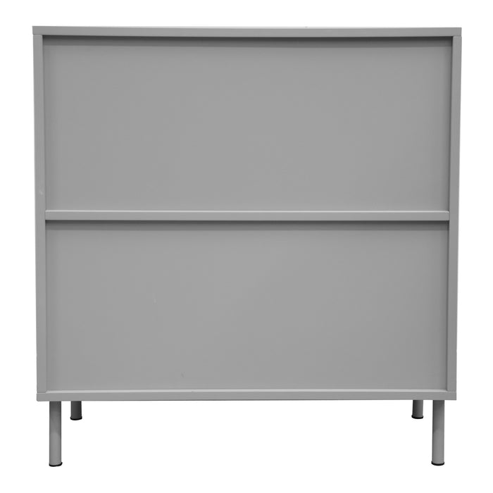 Credenza Holea Comò a 2 Ante 75 x 70 x 34 cm - Grigio [en.casa]