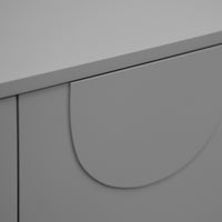 Credenza Holea Comò a 2 Ante 75 x 70 x 34 cm - Grigio [en.casa]
