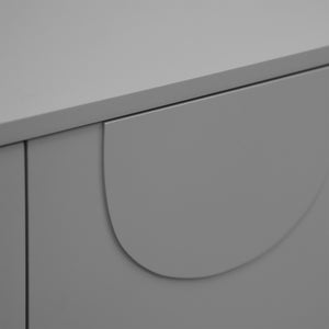 Credenza Holea Comò a 2 Ante 75 x 70 x 34 cm - Grigio [en.casa]